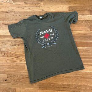 Vintage 80s MASH TV Show Army Green Single-Stitch USA Made T-Shirt - Men's M/L